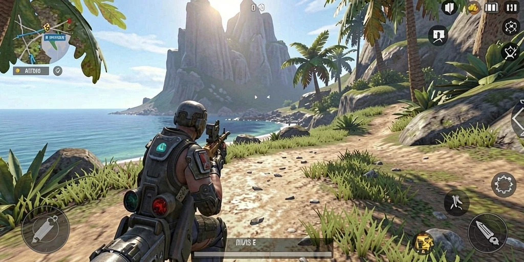Screenshot momen seru dalam pertempuran multiplayer.