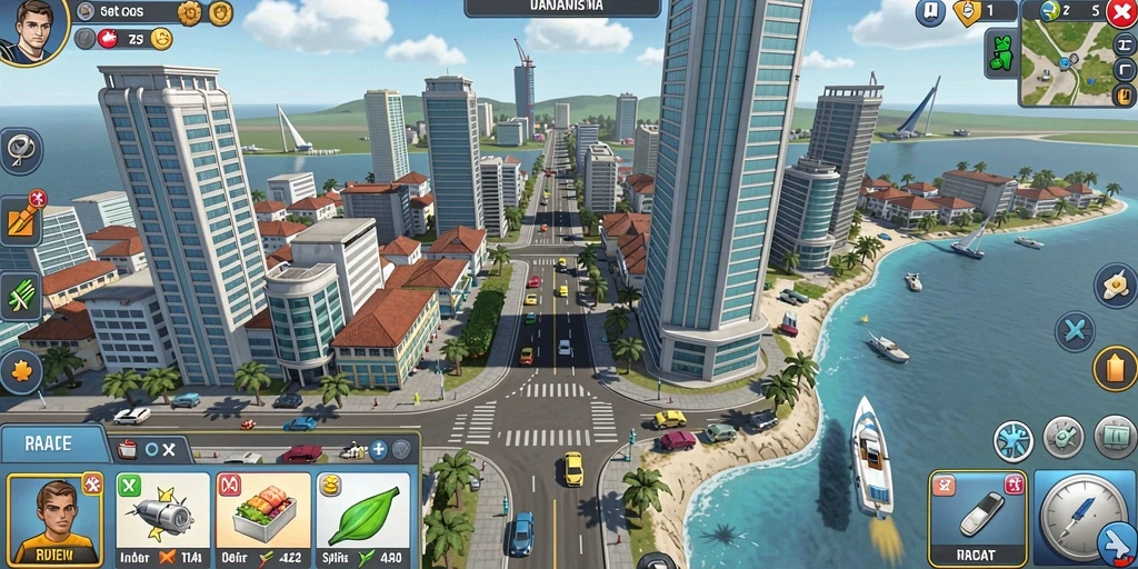 Visualisasi level yang menantang dan mengesankan.