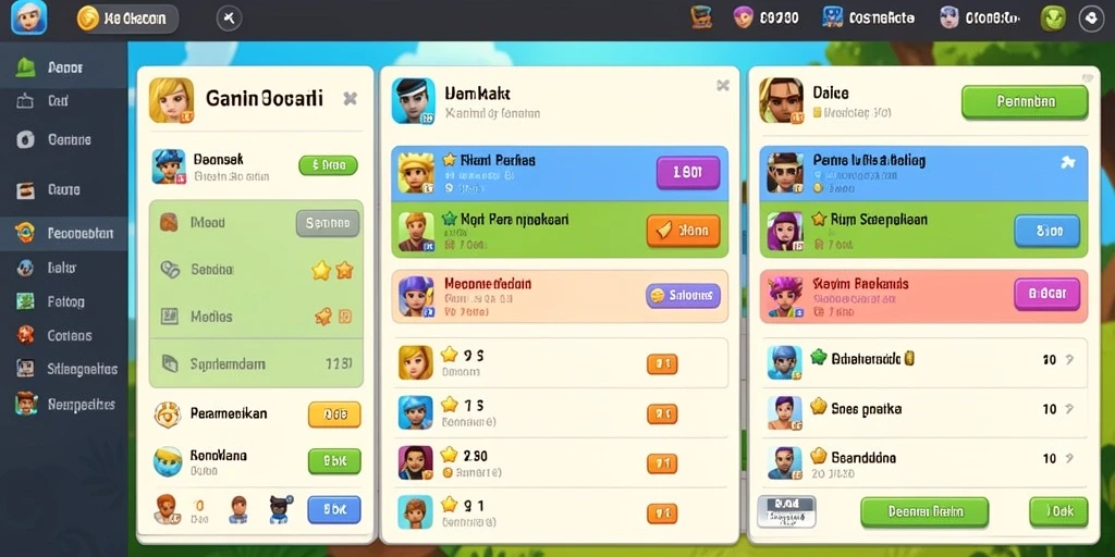 Sistem reward yang memotivasi pemain untuk terus bermain.